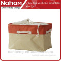 NAHAM 2016 elegant PP linen storage clothes basket with draw string